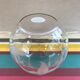 Vase boule verre dessin fleurs ciselées art déco vintage