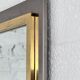 Vintage mirror in varnished metal and brass by BelgoChrome
