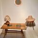 Vallauris rattan coffee table 50/60s