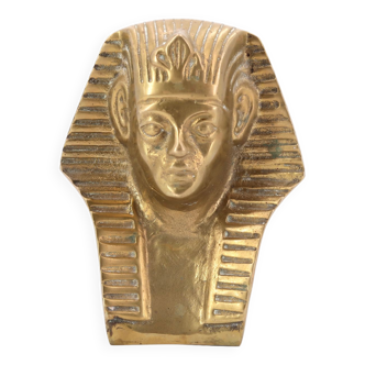 Pharaoh brass paperweight, 70s