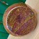 Candle holder in old earthenware signed by the 2 glued aa of the Accolay factory