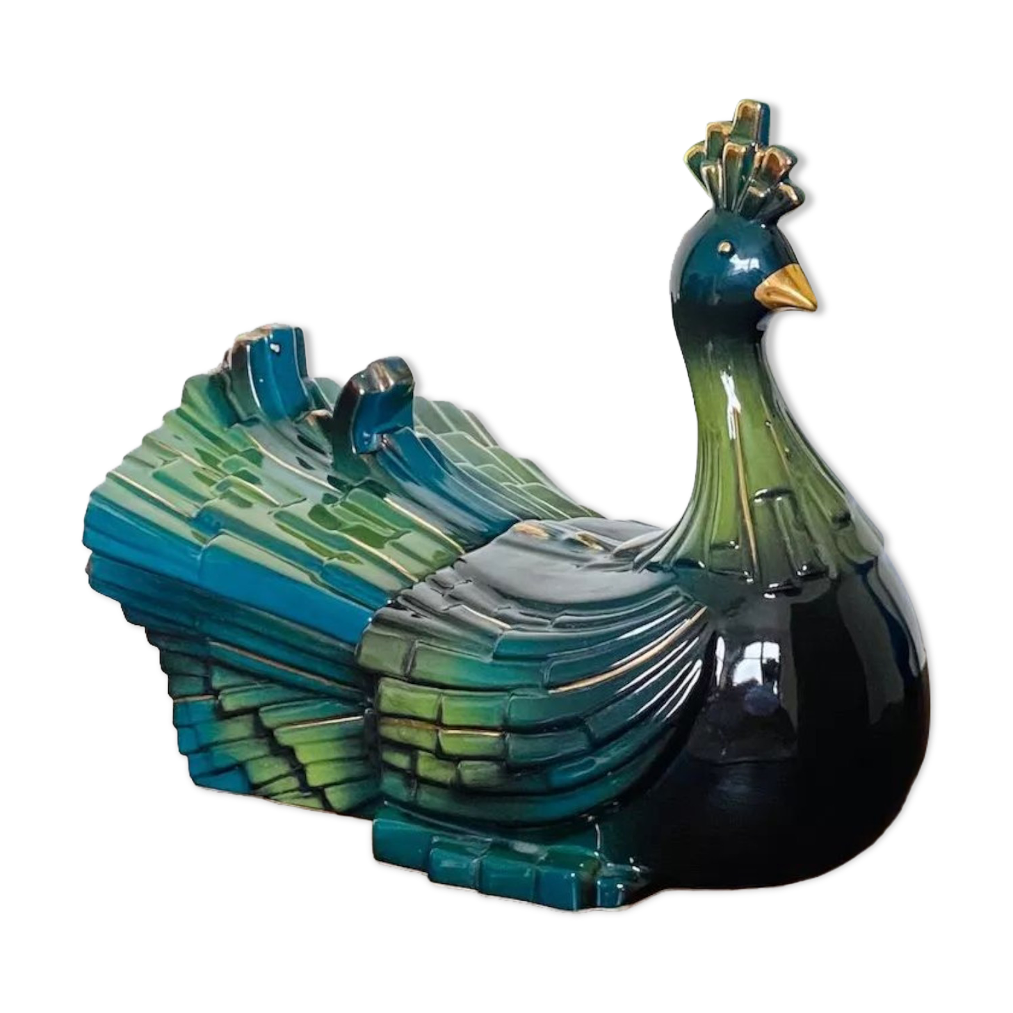 Peacock bonbonniere