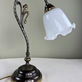 Antique tulip lamp