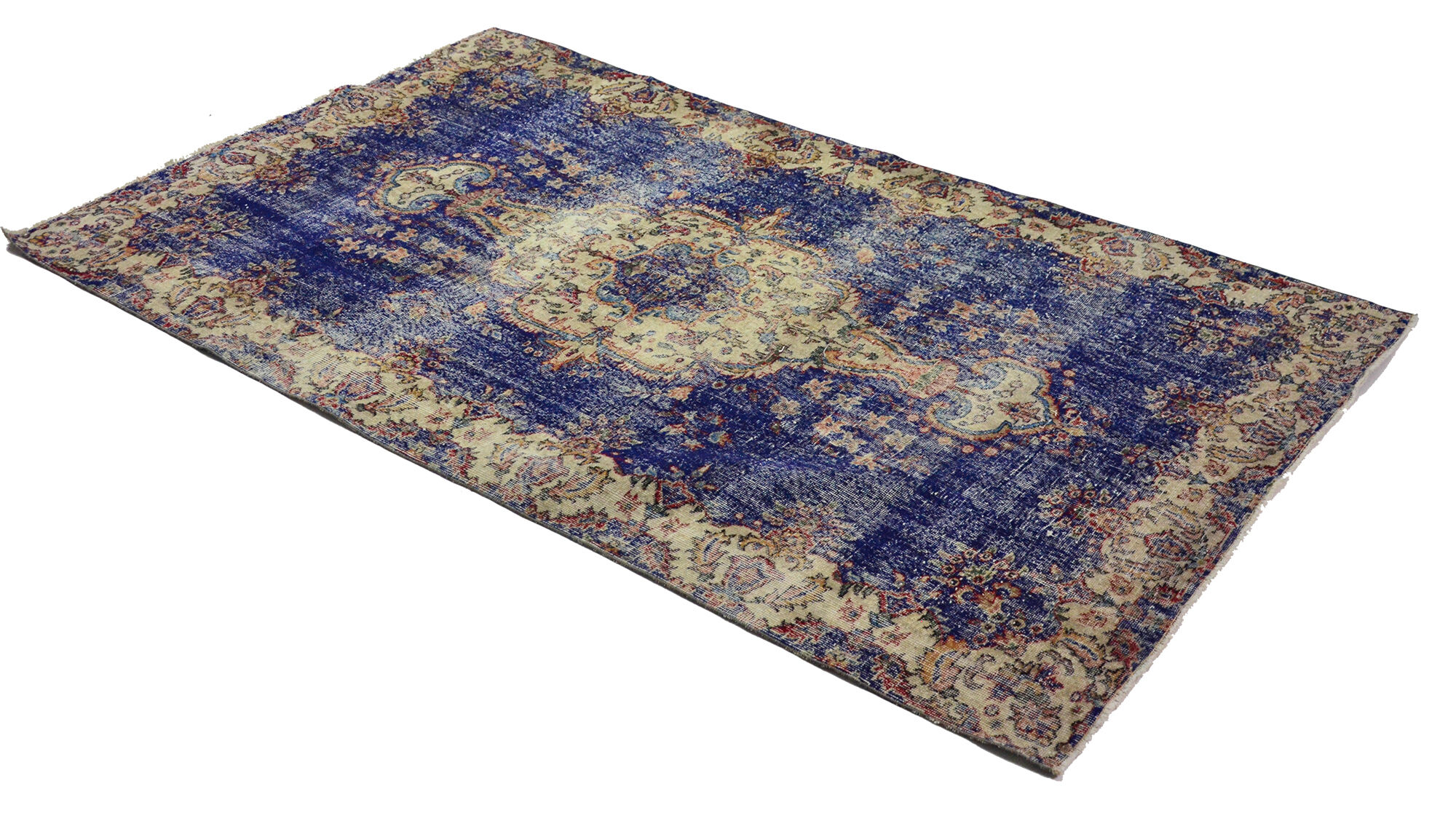 Anatolian handmade vintage rug 262 cm x 152 cm