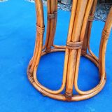 Vintage bamboo stool