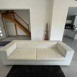 Designer leather sofa