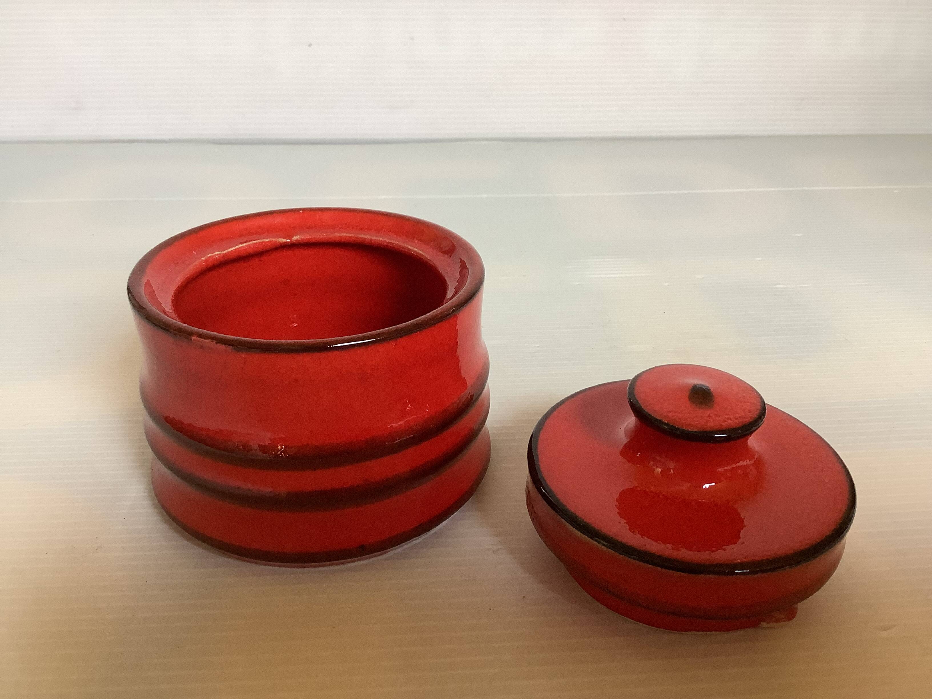 Red sugar bowl jasba Germany