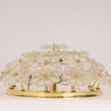 Plafonnier Fleur en Verre de Murano par Ernst Palme, Allemagne, années 1970