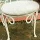 Pair of wrought iron garden chairs patinated 20th century Chairs