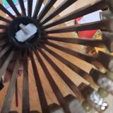 Vintage wooden pendant light