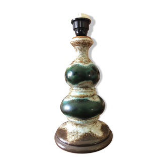 Green Lava ceramic lamp foot circa 1960