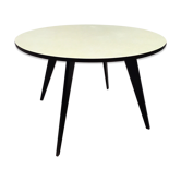 Table pieds compas année 50 formica ronde