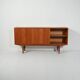 Scandinavian sideboard with louvered drawers, 1950s/60s