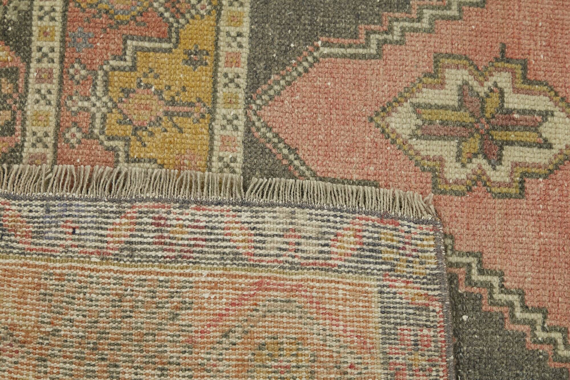 Turkish Vintage Anatolian Rug 122 cm x 243 cm