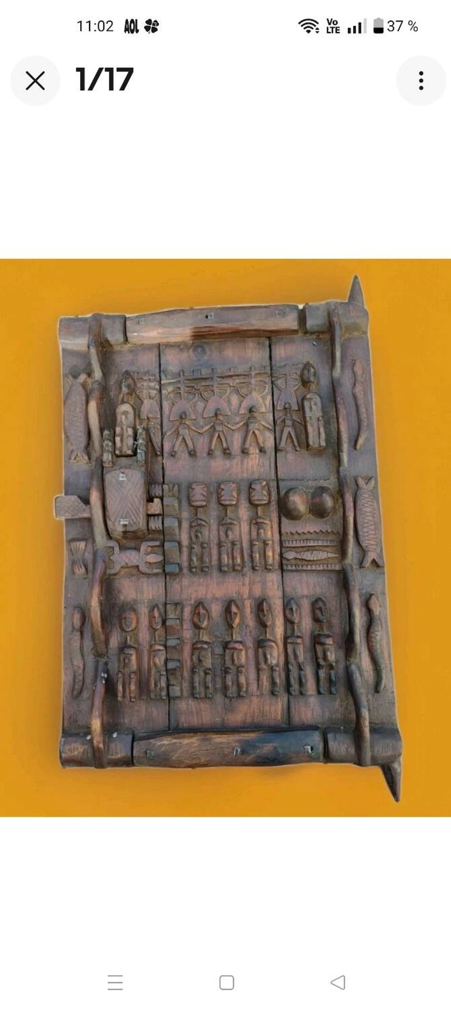 Grain loft door DOGON MALI sculpture African Art