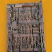 Grain loft door DOGON MALI sculpture African Art