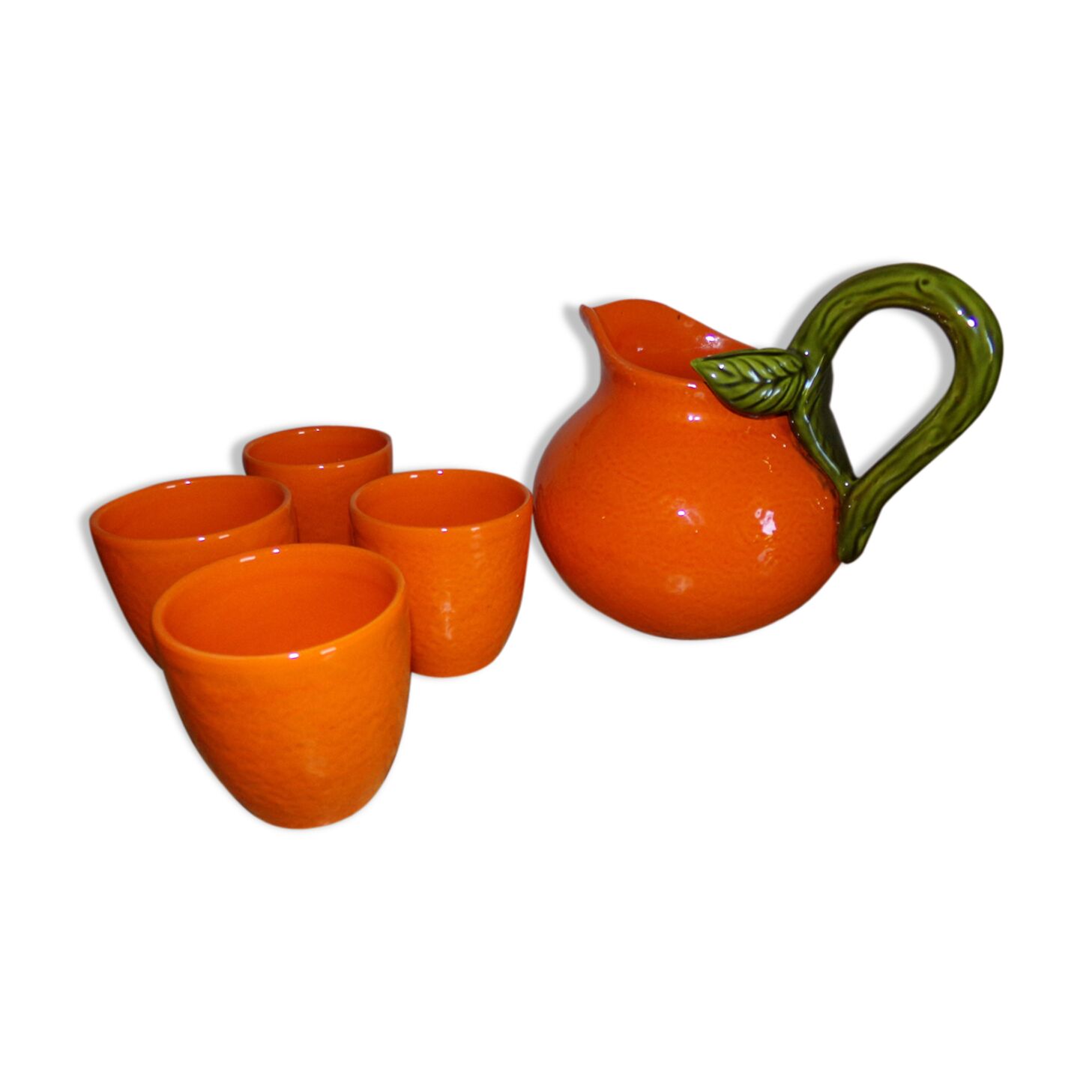 Barbotine orangeade service