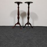A pair of vintage flower pot stands