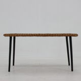 1970s Coffe Table with Rattan edge, France