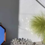 Fruit bowl/basket in chromed stainless steel, signed Monika Mulder