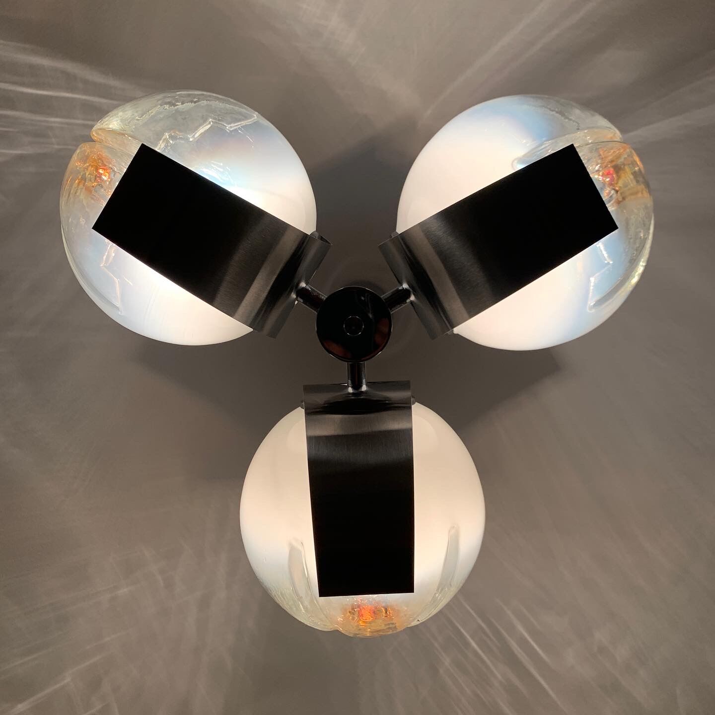 Chrome chandelier Mazzega