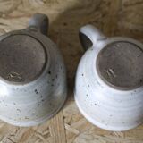 2 Gérald Pott enameled ceramic cups