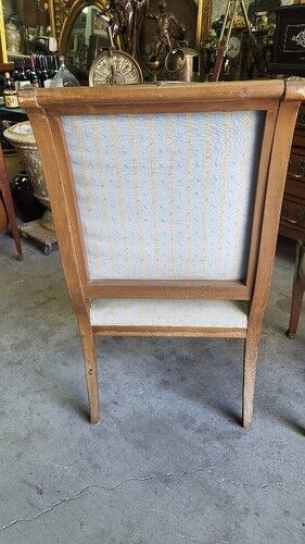 Paire de fauteuils en noyer style Empire retour d'Égypte