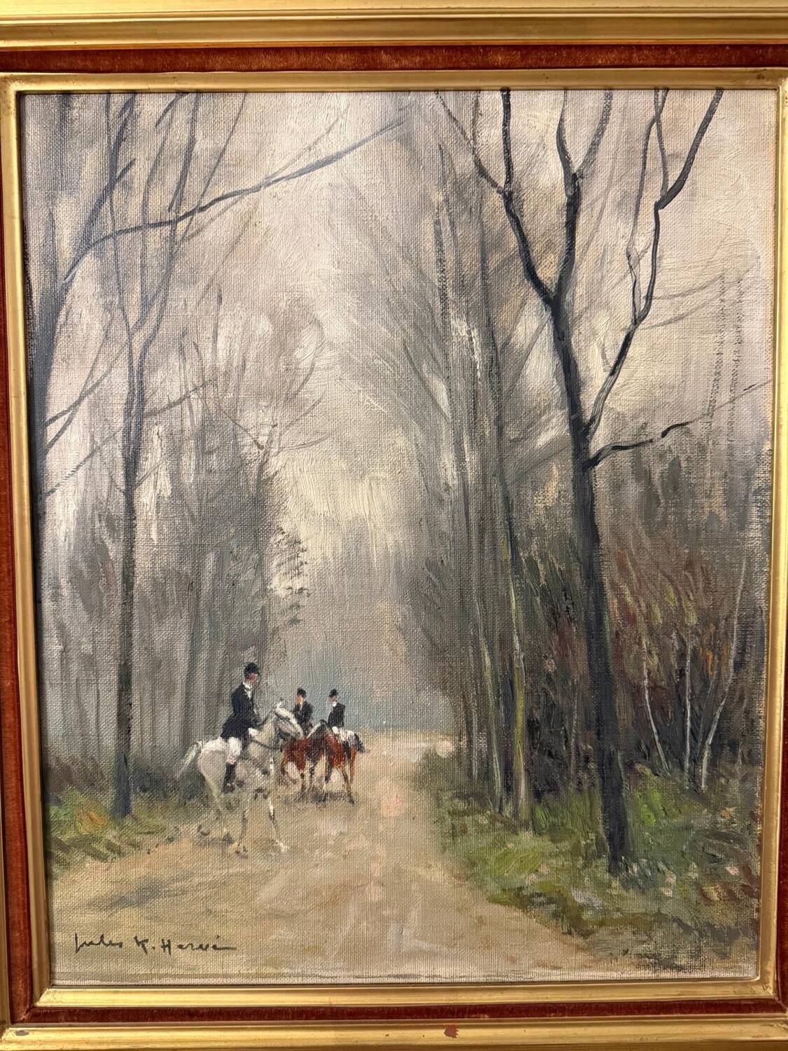 Painting by Jules René Hervé - oil on canvas