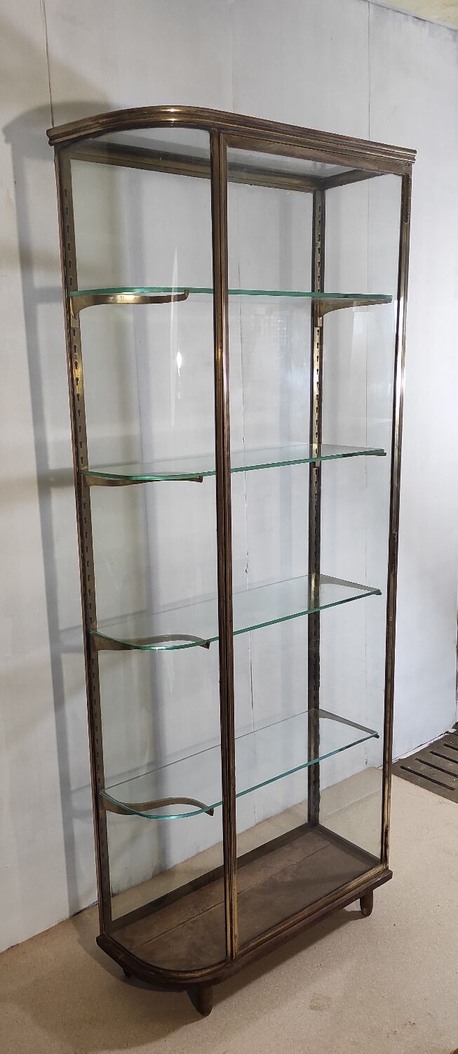 Jeweler's showcase in brass and glass - circa 1900