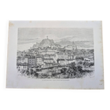 Le Puy-en-Velay, Haute-Loire. Printed illustration from 1866.
