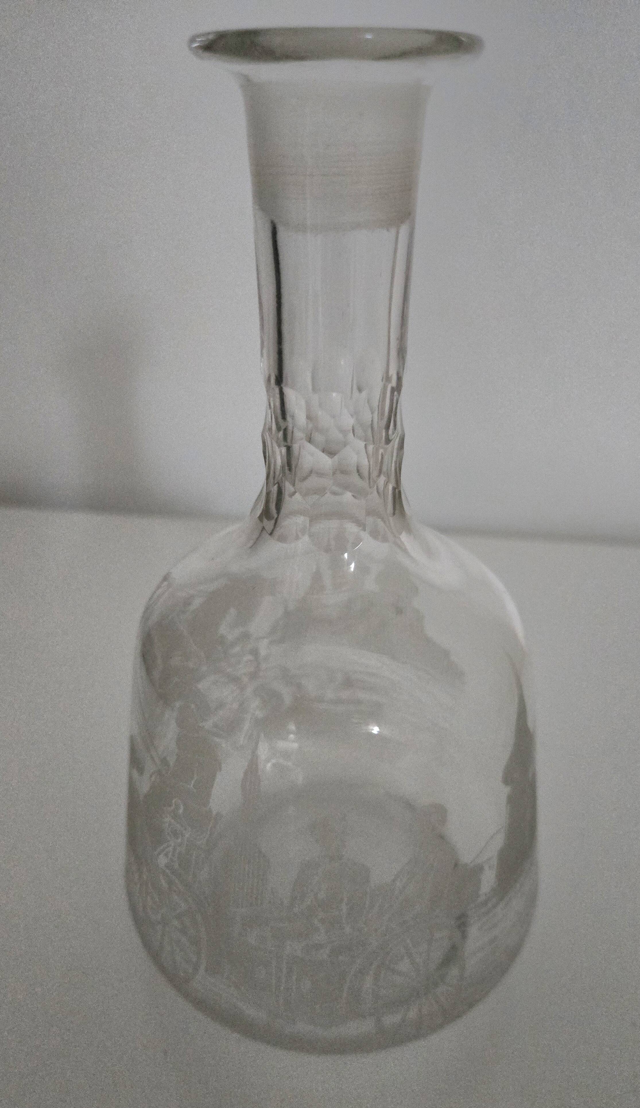 Cut glass carafe