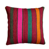 Vintage turkish kilim cushion cover 40 x 40 cm