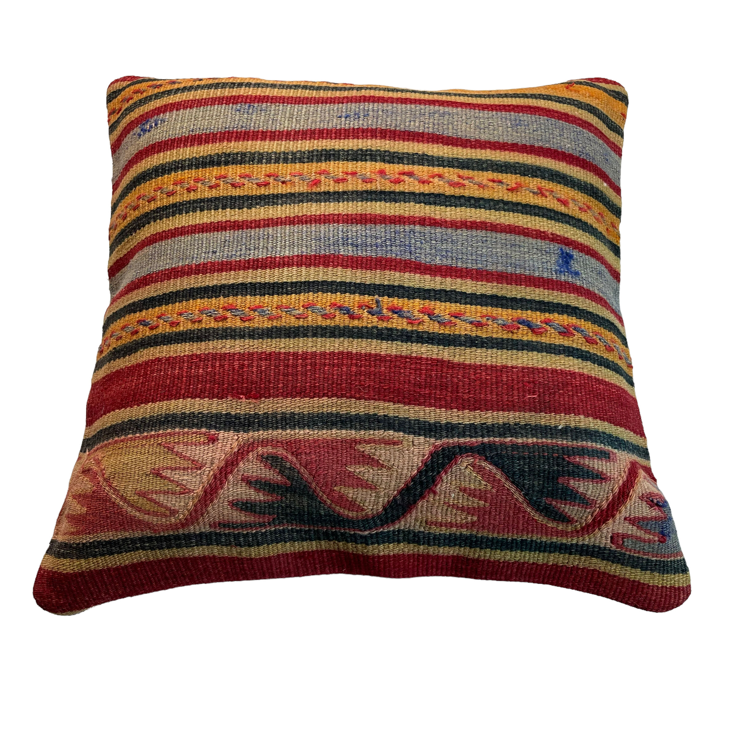 Vintage Turkish kilim cushion cover 40 x 40 cm