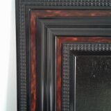 Tableau Ancien huile sur toile, vieil homme XIXeme