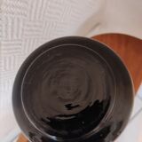 Black opaline vase