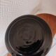 Black opaline vase