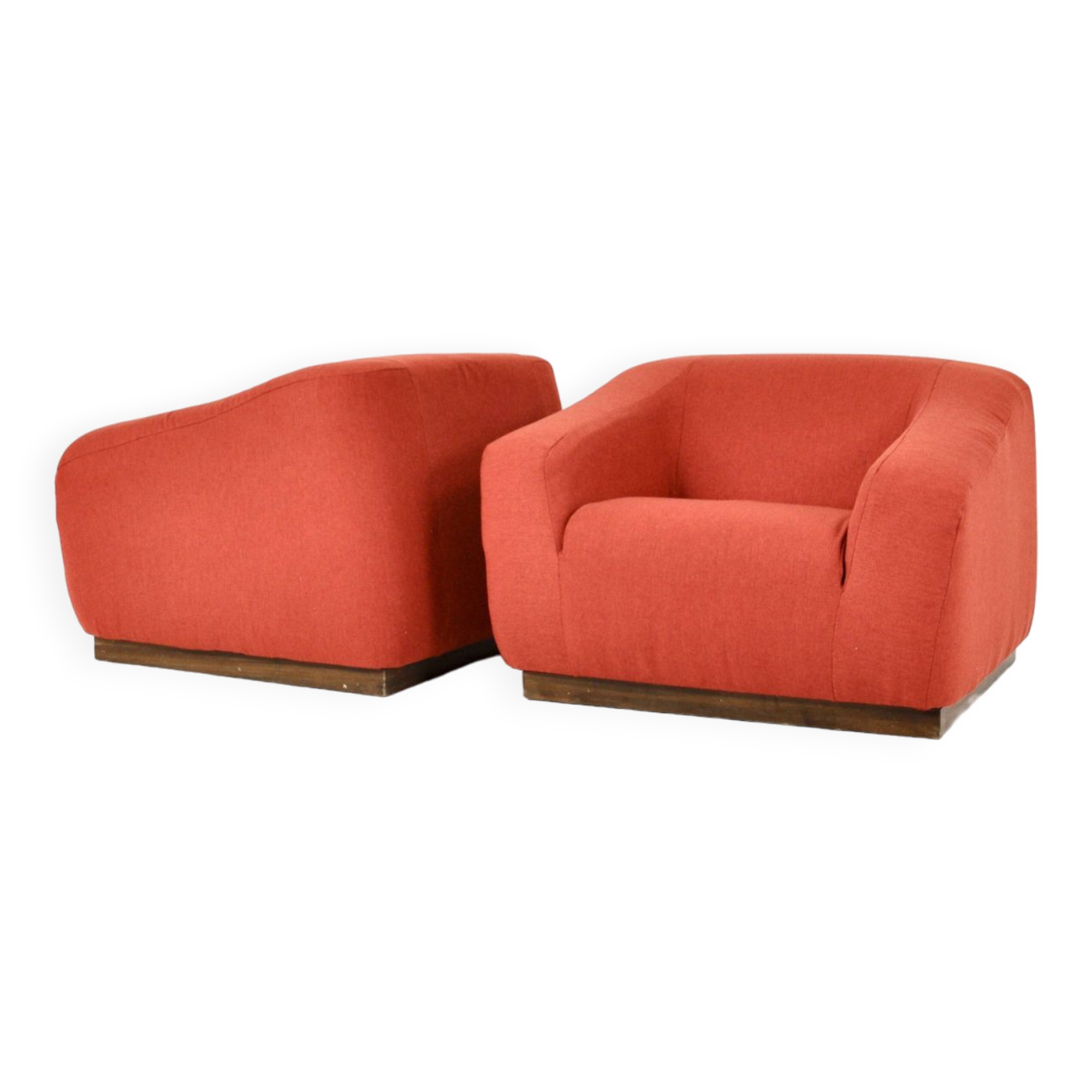 Pair of Italian armchairs, 1970s