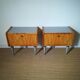 A pair of bedsides