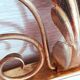 Golden Metal Rearview Mirror