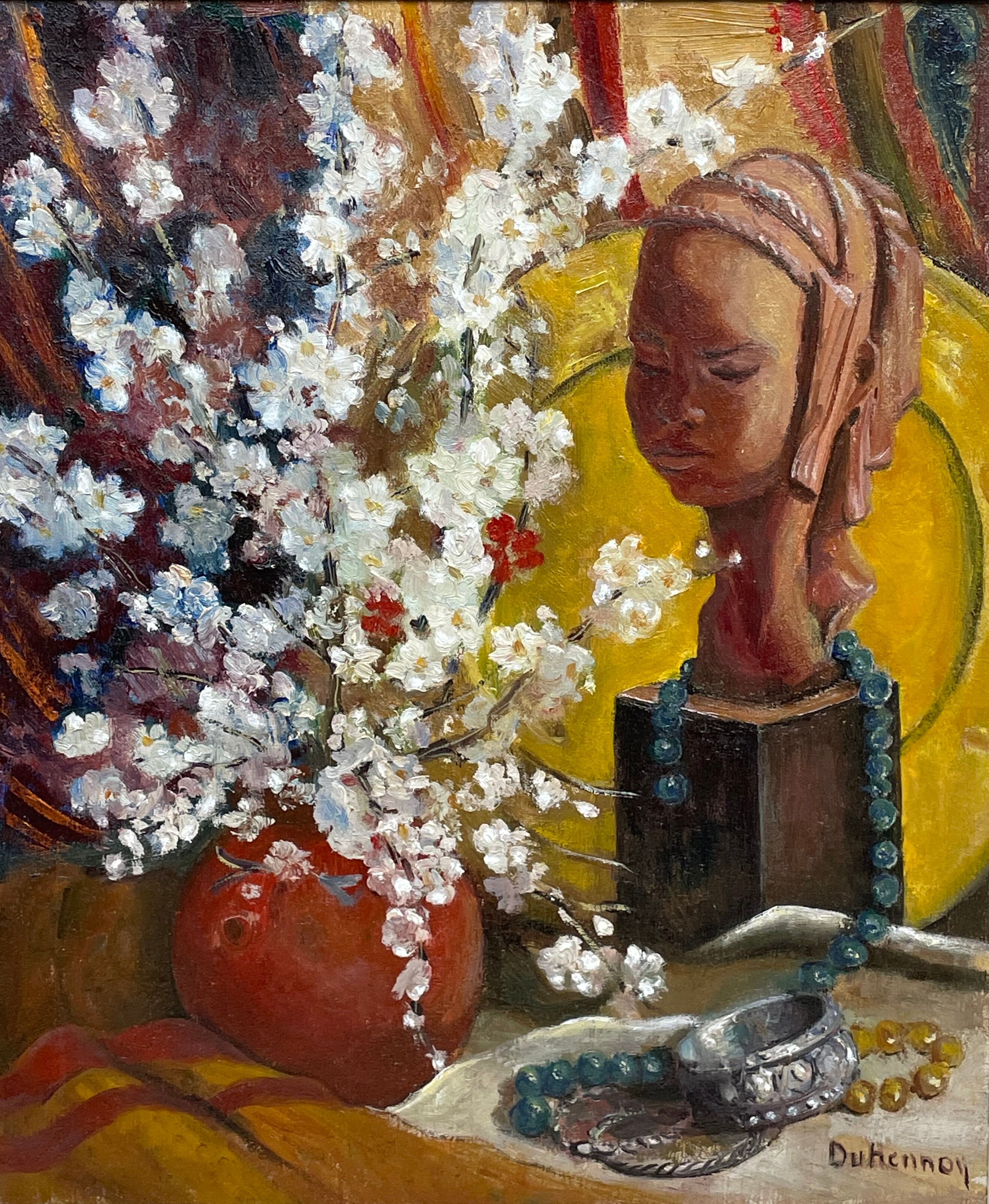 Still life with African sculpture