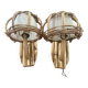 2 appliques rotin Louis Sognot
