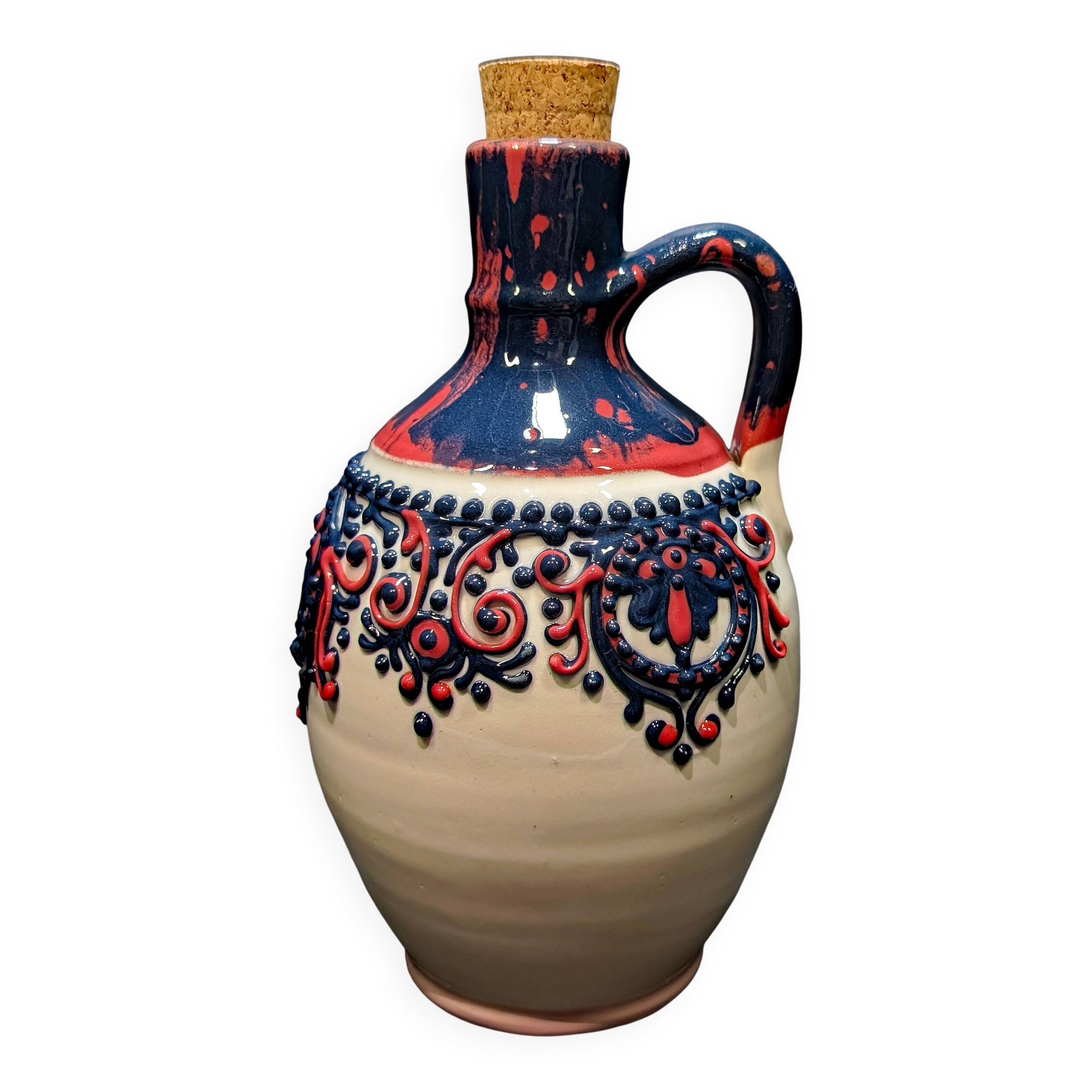 Carafe en céramique signée Nana Bledea