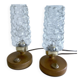 Pair Bubble Glass Scandinavian lights