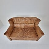 High Back Sofa in Cognac Leather by Gerard Van Den Berg for Montis, 1980s