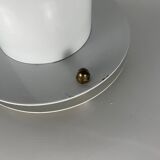 Large Danish AB BELID pendant lamp with handle, white, 1970/80