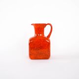 Red ceramic vase, Italian design, 1960s, made in Italy