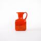 Red ceramic vase, Italian design, 1960s, made in Italy