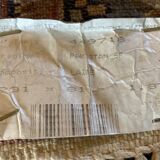 Old Pakistan Karachi wool wool hallway carpet 231 x 81 cm