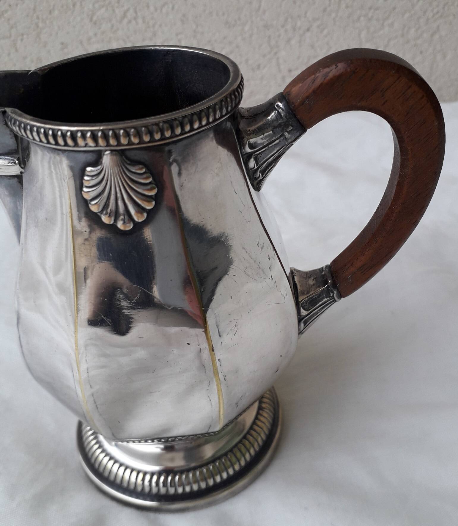 Silver-plated milk jug