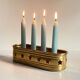 Vintage Brass Candlestick for 4 Candles